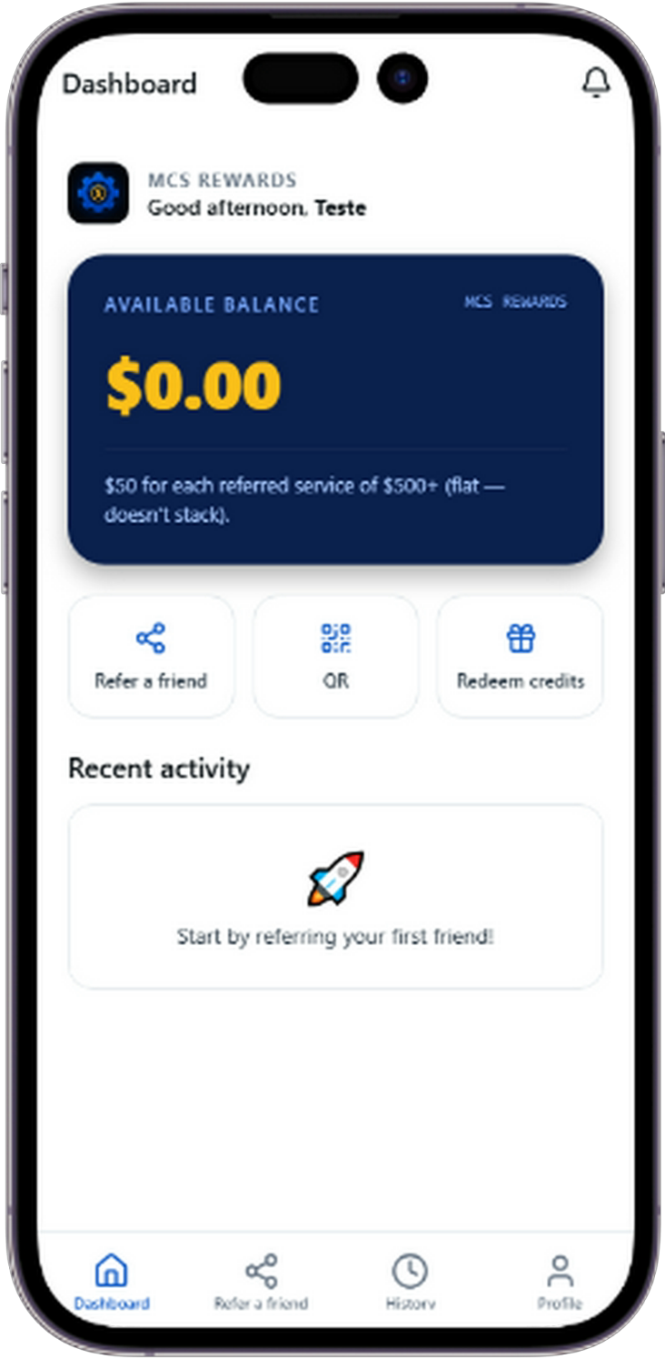 MCS Rewards app
